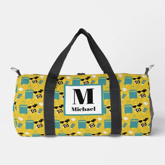 Cute Summer Vacation Elements Duffle Bag (Vorderseite)