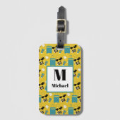 Cute Summer Vacation Elements Luggage Tag Gepäckanhänger (Vorderseite Vertikal)