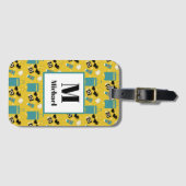 Cute Summer Vacation Elements Luggage Tag Gepäckanhänger (Vorderseite (Horizontal))