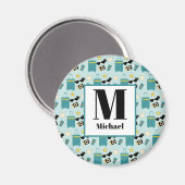 Cute Summer Vacation Elements Magnet (Vorderseite/Rückseite)