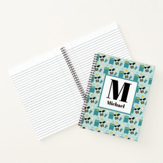 Cute Summer Vacation Elements Spiral Notebook Notizblock