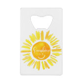 Cute summer Vacay Mode sunshine Geldbeutel Flaschenöffner (Vorderseite)