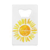 Cute summer Vacay Mode sunshine Geldbeutel Flaschenöffner (Rückseite)