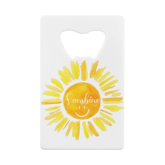 Cute summer Vacay Mode sunshine Geldbeutel Flaschenöffner (Rückseite)