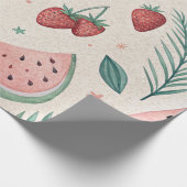 Cute Summery Wrapping Paper Geschenkpapier (Ecke)