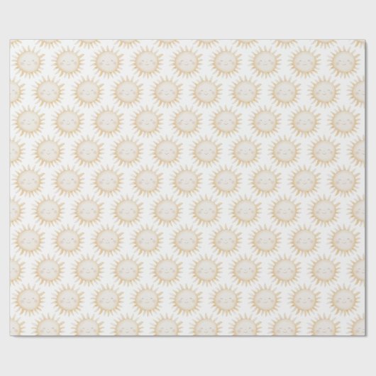 Cute Sun background Geschenkpapier (Flach)