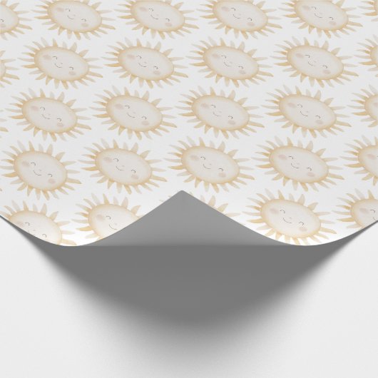 Cute Sun background Geschenkpapier (Ecke)
