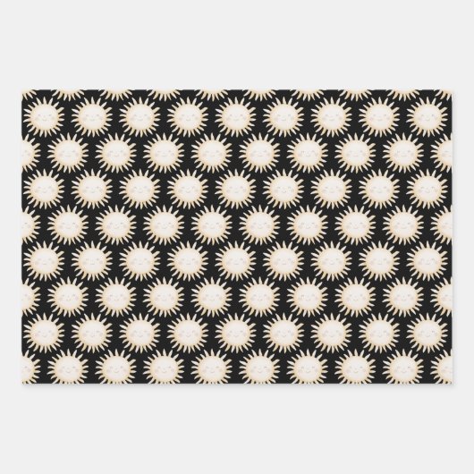 Cute Sun background Geschenkpapier Set (Vorderseite 3)