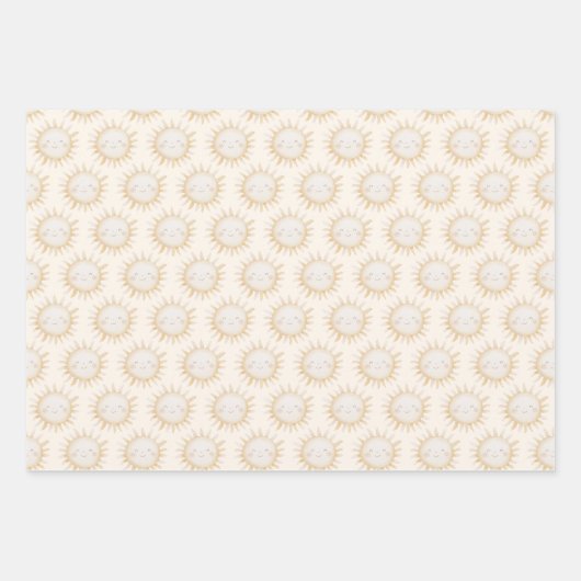 Cute Sun background Geschenkpapier Set (Vorderseite 2)