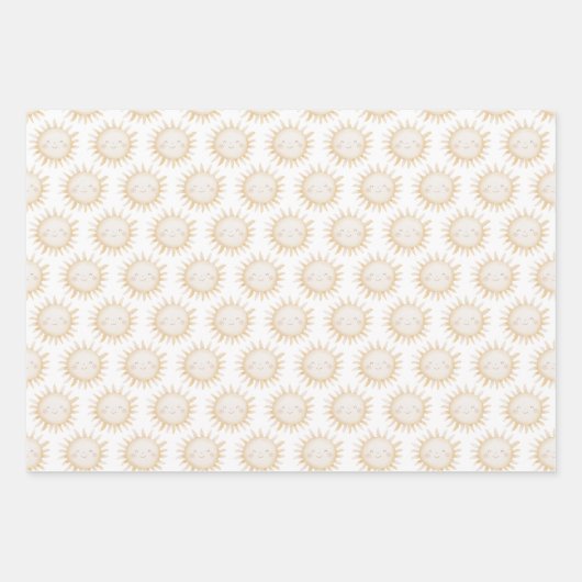 Cute Sun background Geschenkpapier Set (Vorderseite)