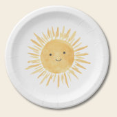 Cute Sun Boy's Birthday Party Pappteller