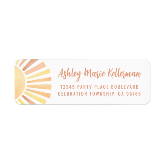 Cute Sun Return Address (Vorne)