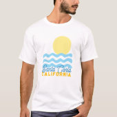 Cute Sun & Sea Customizable w/ Your Town, State  T-Shirt (Vorderseite)