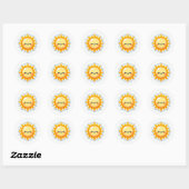 cute sun sticker (Blatt)