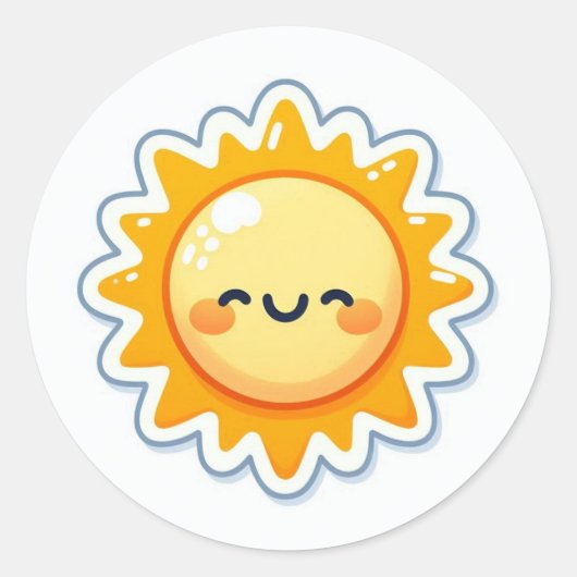 cute sun sticker (Vorderseite)