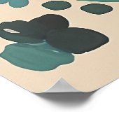 Cute Sun Sunny Day Boho Floral Illustration Poster (Ecke)