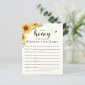 Cute Sunflower Bee Baby Shower (Stehend Vorderseite)