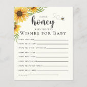 Cute Sunflower Bee Baby Shower (Vorderseite)