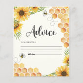 Cute Sunflower Bee Baby Shower (Vorderseite)