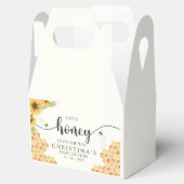 Cute Sunflower Bee Baby Shower Geschenkschachtel (Geöffnet)