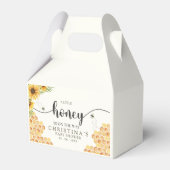 Cute Sunflower Bee Baby Shower Geschenkschachtel (Vorderseite)