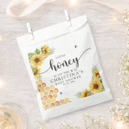 Cute Sunflower Bee Baby Shower Geschenktütchen