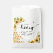 Cute Sunflower Bee Baby Shower Geschenktütchen (Vorderseite)