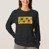 Cute Sunflower Saying Love T-Shirt (Vorderseite)