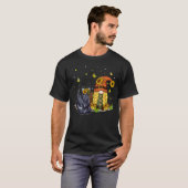 Cute Sunflowers Gnome With Scottish Terrier Dog Lo T-Shirt (Vorne ganz)
