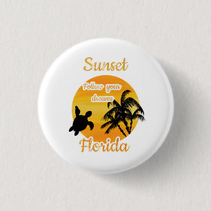 Cute Sunset in Florida Button