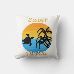 Cute Sunset in Florida Kissen