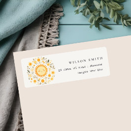 Cute Sunshine Boho Sun Baby Shower Address