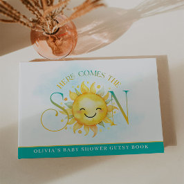 Cute Sunshine Here Comes the Son Baby Shower Gästebuch