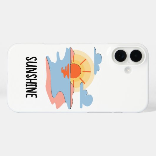 cute sunshine phone case (Rückseite (Horizontal))