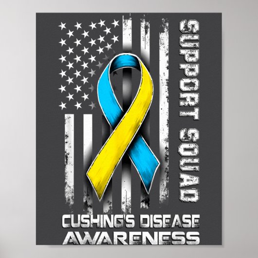 Cute Support Disease s Squad Awareness Cushing Poster (Vorne)