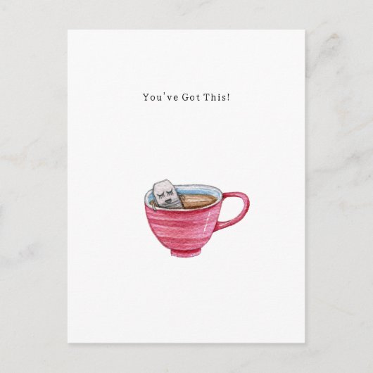 Cute Support Encouragement You've Got This Card. Postkarte (Vorderseite)