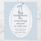 Cute Surprise Gift Pregnancy Personalized Weinetikett (Einzelnes Label)