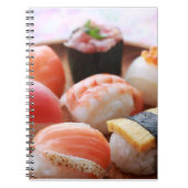 Cute Sushi Harmony – Soft Notebook by SUSHIMI Notizblock (Vorderseite)