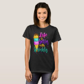 Cute Sweet Ice Cream Sprinkle Life Love T-Shirt (Vorne ganz)