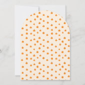 Cute Sweet Little Pumpkin Fall Baby Shower Einladung (Rückseite)