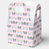  cute sweet rainbow hearts pastel gradient pattern geschenkschachtel (Geöffnet)