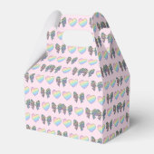  cute sweet rainbow hearts pastel gradient pattern geschenkschachtel (Vorderseite)