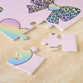  cute sweet rainbow hearts pastel gradient pattern puzzle (Seite)