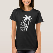 Cute Sweet Summertime Summer With A Palm Tree Beac T-Shirt (Vorderseite)