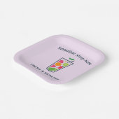 Cute Sweet yogurt Smoothies fruit Juice bar shop Pappteller (Gewinkelt)