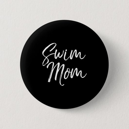 Cute Swimming Mom Mother's Day Gift For Swimmers S Button (Vorderseite)
