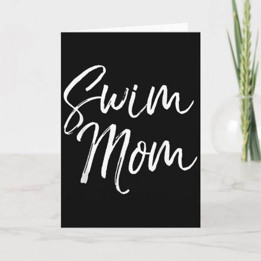 Cute Swimming Mom Mother's Day Gift For Swimmers S Karte (Vorderseite)