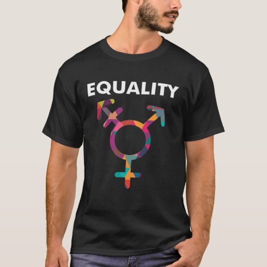 Cute Symbol LGBT Support Transgender Gay Pride T-Shirt (Vorderseite)