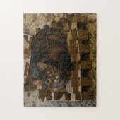 Cute Tabby Cat in Vacuum Insert Box Puzzle (Vertikal)