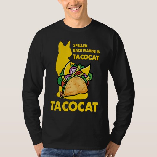 Cute Taco Cat Spelled Backward Is Tacocat Tee (Vorderseite)
